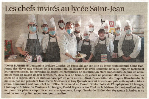 image Les Chefs invités au Lycée Saint-Jean